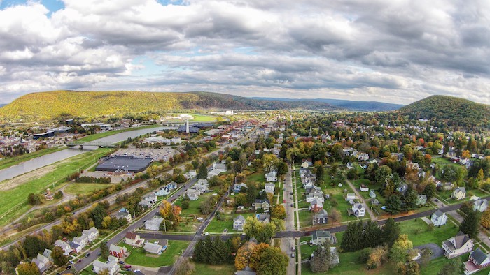 photo of Corning, New York - a city in the Southern Tier of New York state.